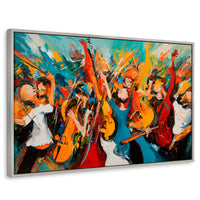 Cuadros Decorativos Canvas Revolution | Sinfonia Vibrante | Rectangular | Portada | Marco Plateado
