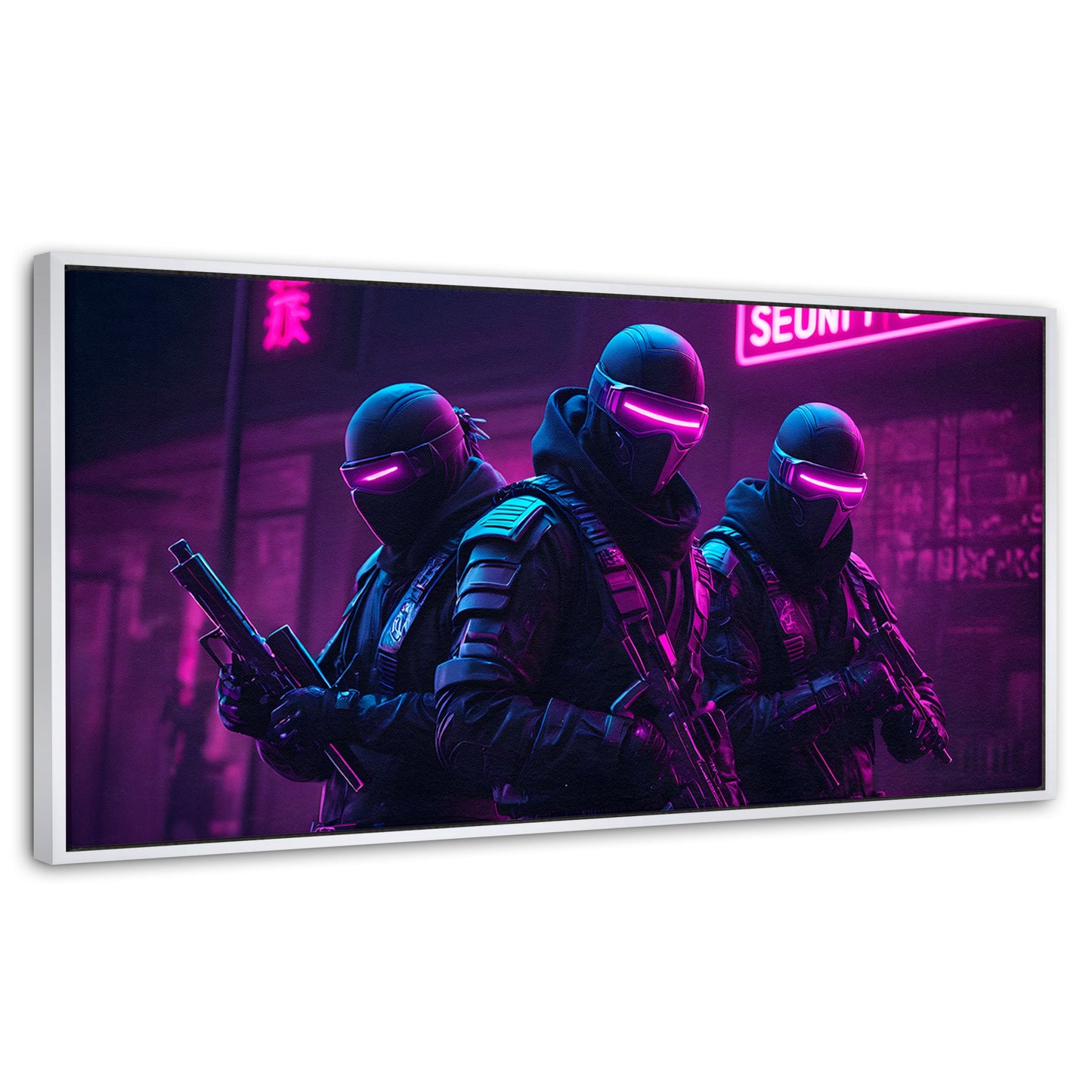 Cuadros Decorativos Canvas Revolution | Soldado Cyberpunk | Panoramico | Portada