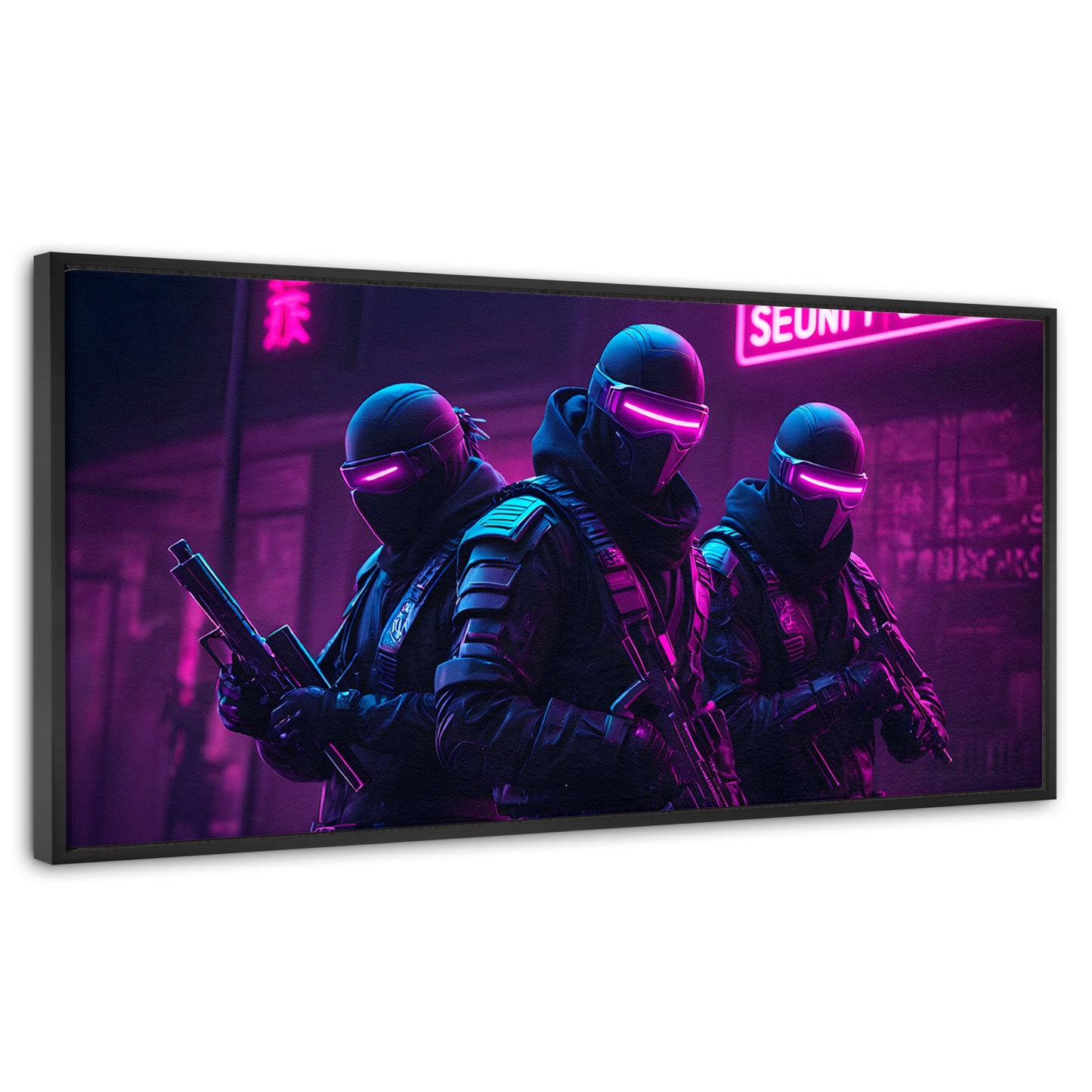 Cuadros Decorativos Canvas Revolution | Soldado Cyberpunk | Panoramico | Portada