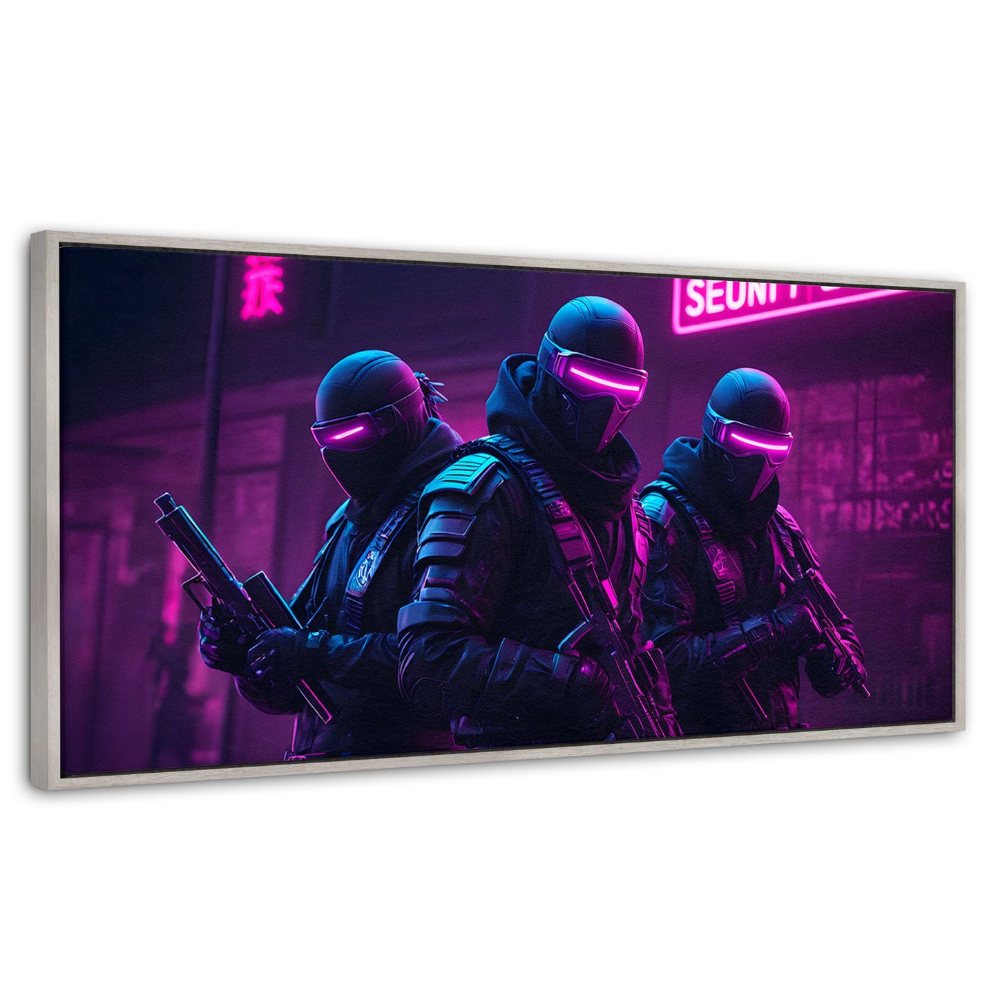 Cuadros Decorativos Canvas Revolution | Soldado Cyberpunk | Panoramico | Portada