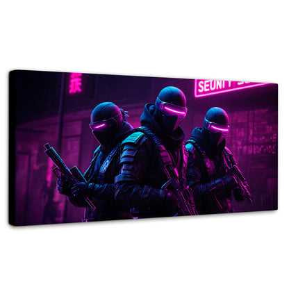 Cuadros Decorativos Canvas Revolution | Soldado Cyberpunk | Panoramico | Portada