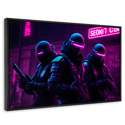 Cuadros Decorativos Canvas Revolution | Soldado Cyberpunk | Rectangular | Portada