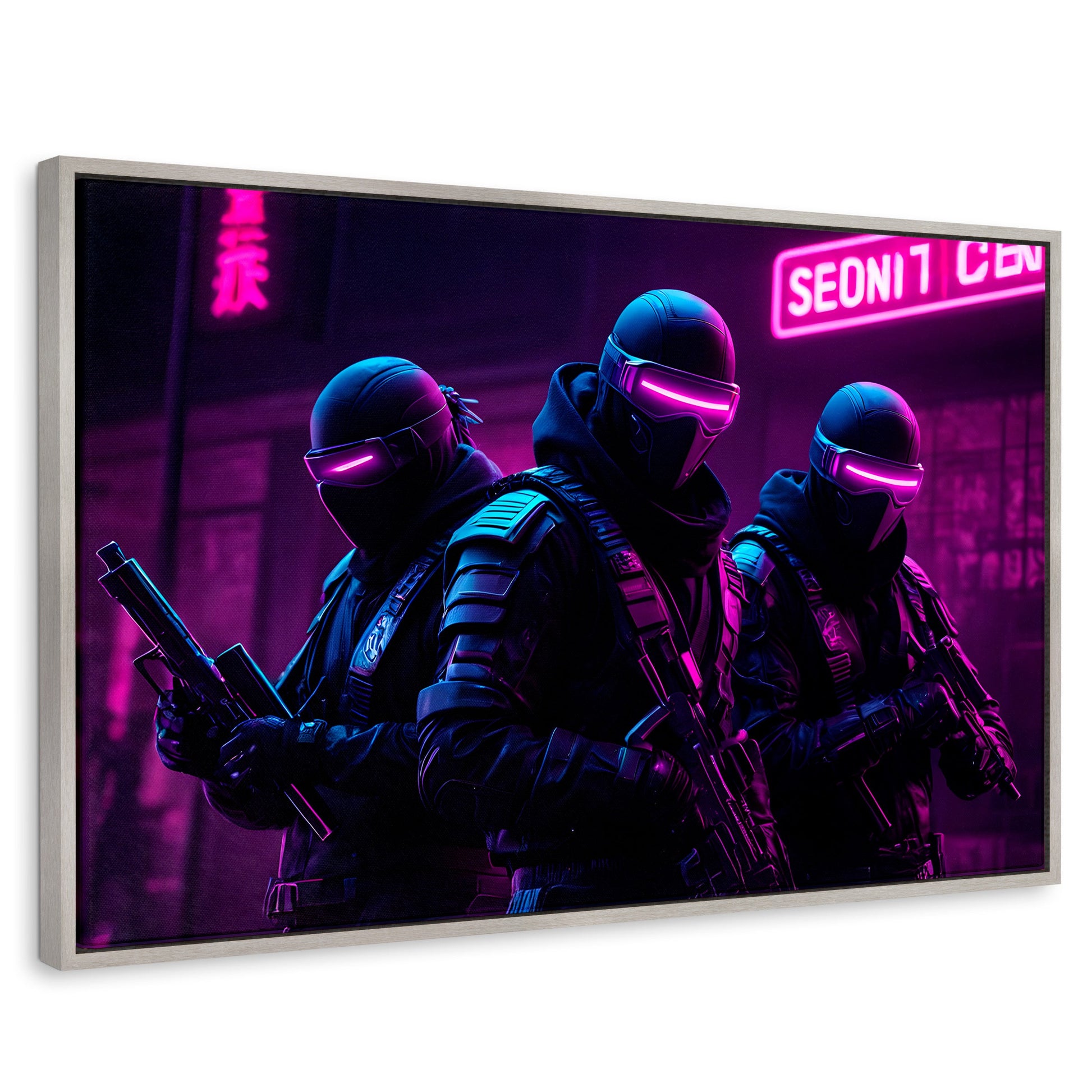 Cuadros Decorativos Canvas Revolution | Soldado Cyberpunk | Rectangular | Portada