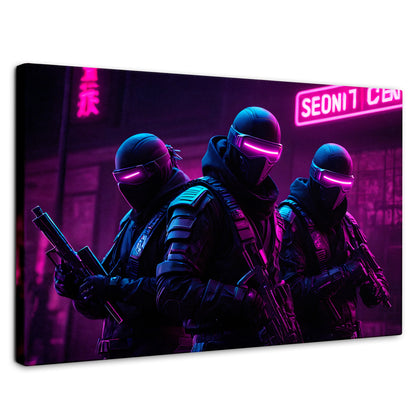 Cuadros Decorativos Canvas Revolution | Soldado Cyberpunk | Rectangular | Portada