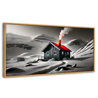 Cuadros Decorativos Canvas Revolution | Techo En Fuego | Panoramico | Portada | Marco Negro