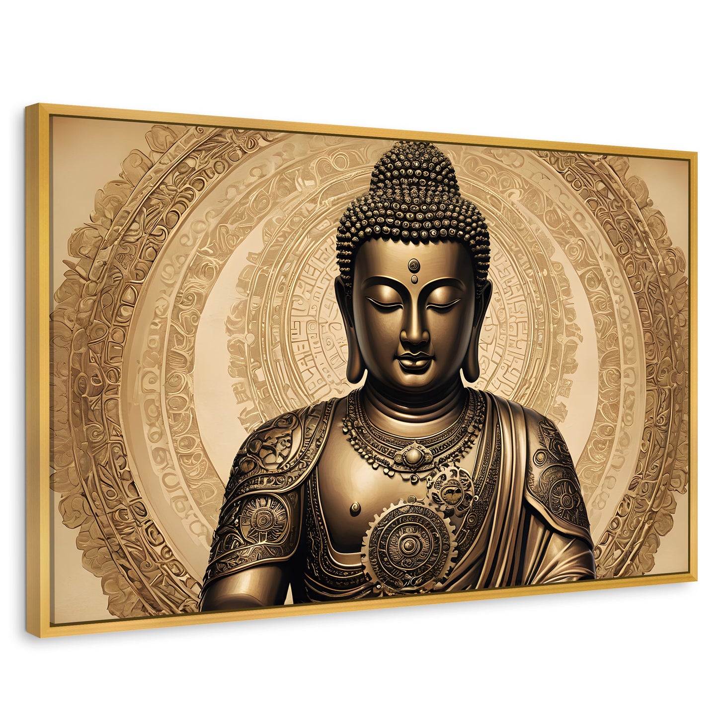 Cuadros Decorativos Canvas Revolution | Trascender Dorado | Rectangular | Portada | Marco Dorado