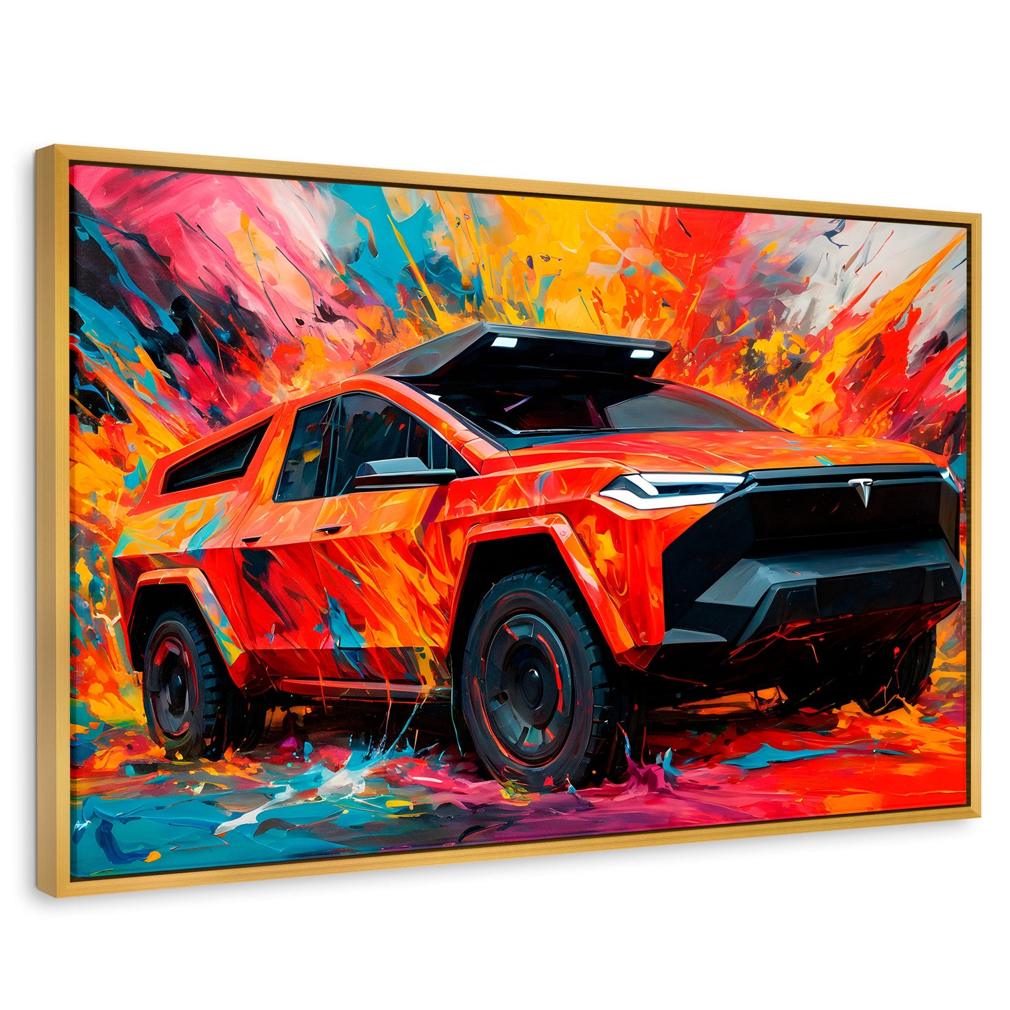 Cuadros Decorativos Canvas Revolution | Truck In Colors | Rectangular | Portada