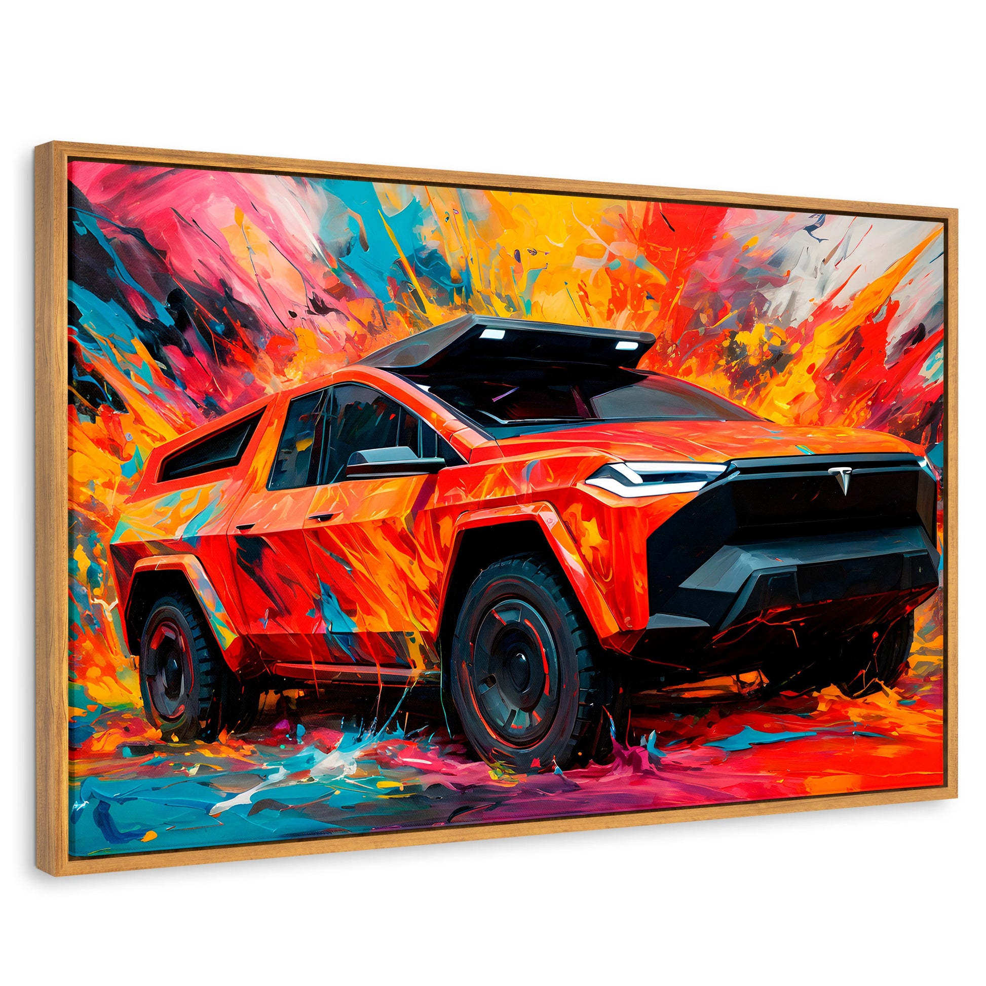 Cuadros Decorativos Canvas Revolution | Truck In Colors | Rectangular | Portada