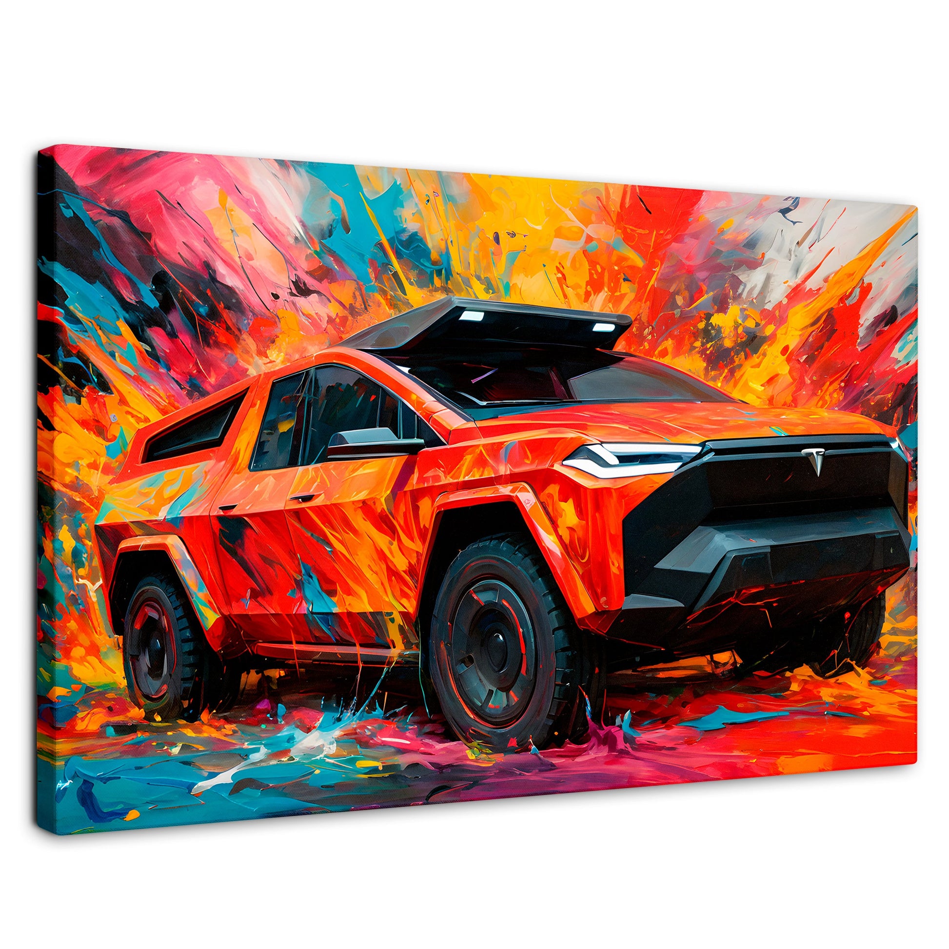 Cuadros Decorativos Canvas Revolution | Truck In Colors | Rectangular | Portada