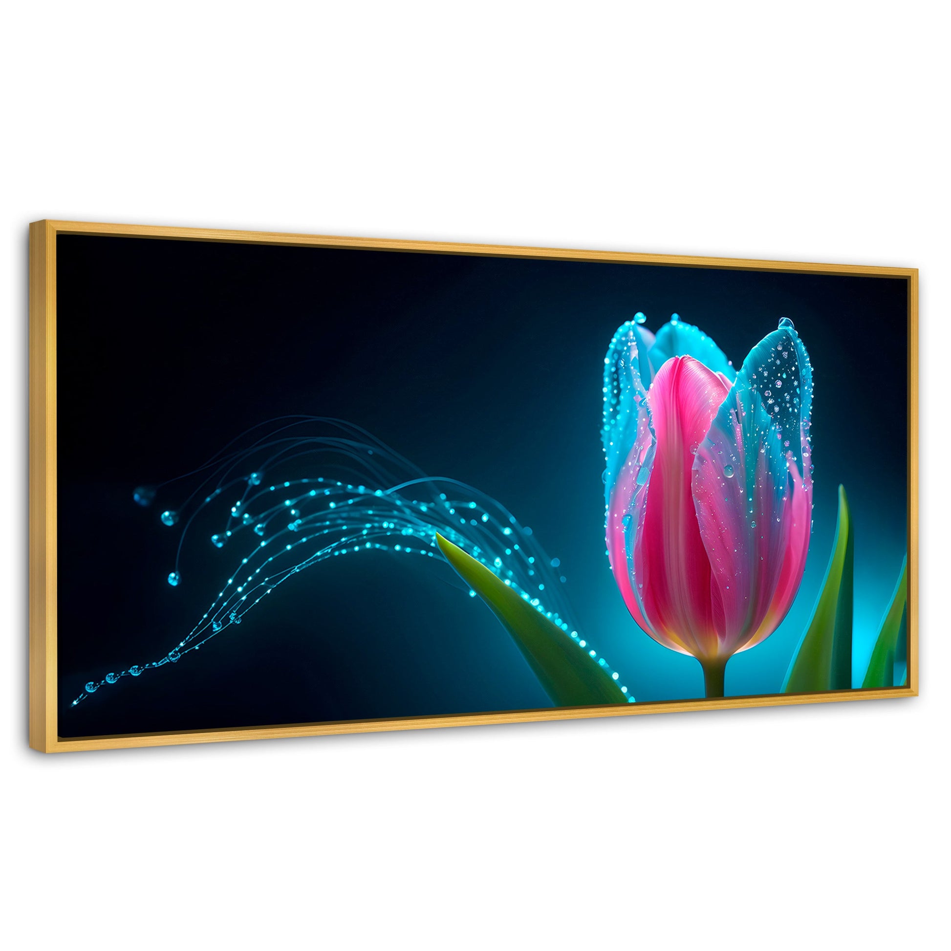 Cuadros Decorativos Canvas Revolution | Tulipan Aura Viva | Panoramico | Portada