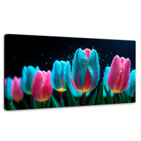 Cuadros Decorativos Canvas Revolution | Tulipanes Fragancia | Panoramico | Portada