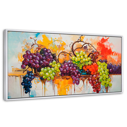 Cuadros Decorativos Canvas Revolution | Uvas Coloridas | Panoramico | Portada