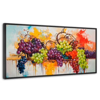 Cuadros Decorativos Canvas Revolution | Uvas Coloridas | Panoramico | Portada