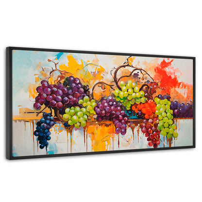 Cuadros Decorativos Canvas Revolution | Uvas Coloridas | Panoramico | Portada