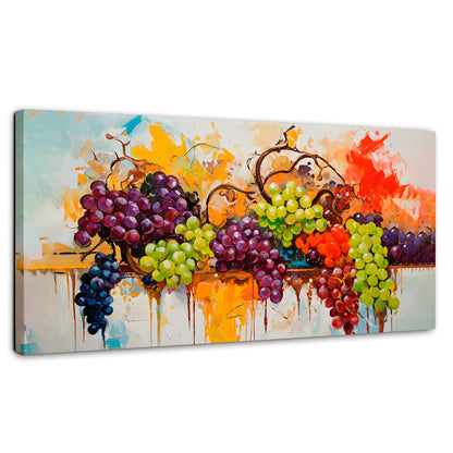 Cuadros Decorativos Canvas Revolution | Uvas Coloridas | Panoramico | Portada