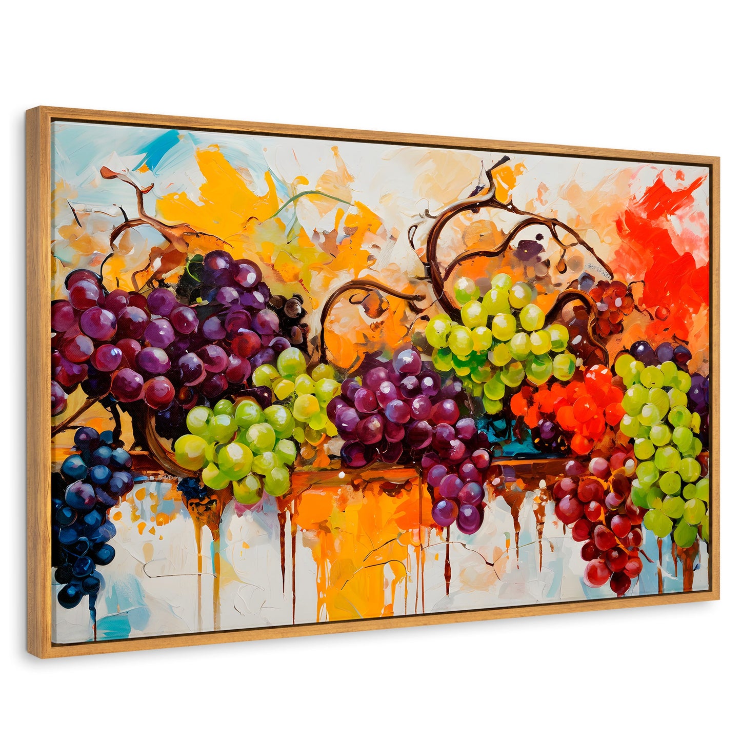 Cuadros Decorativos Canvas Revolution | Uvas Coloridas | Rectangular | Portada