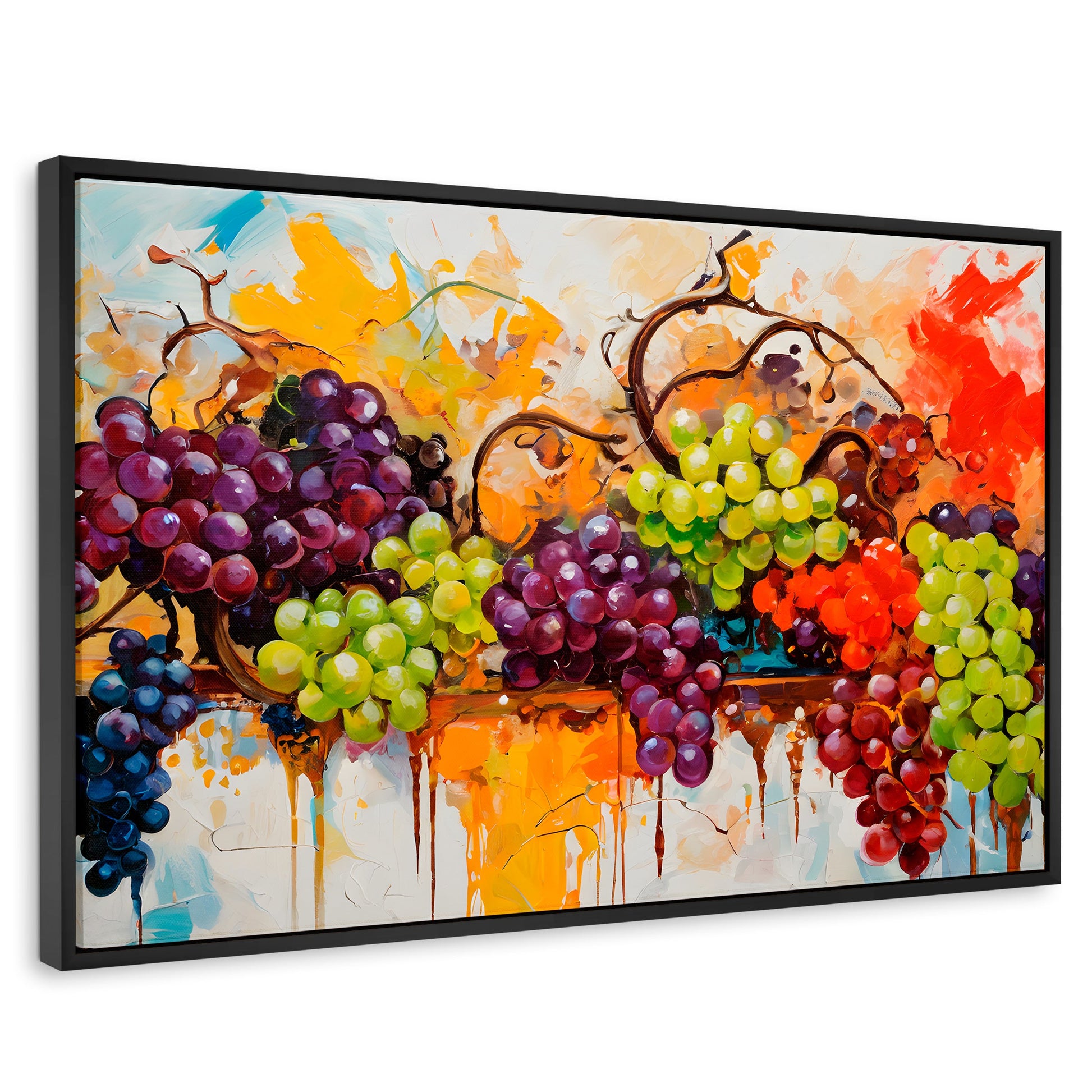 Cuadros Decorativos Canvas Revolution | Uvas Coloridas | Rectangular | Portada
