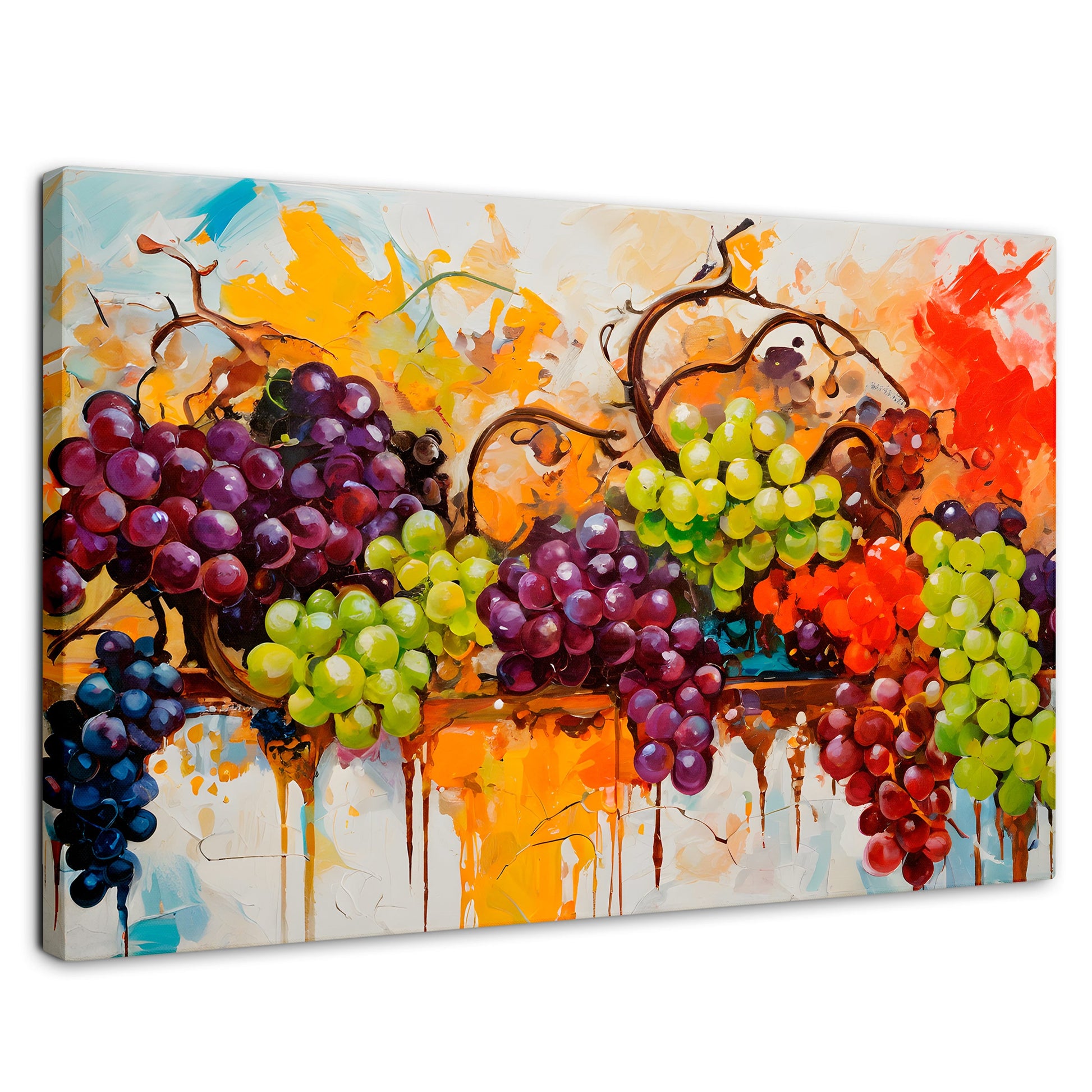 Cuadros Decorativos Canvas Revolution | Uvas Coloridas | Rectangular | Portada
