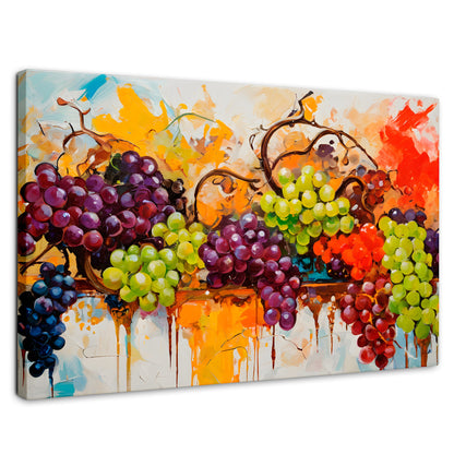 Cuadros Decorativos Canvas Revolution | Uvas Coloridas | Rectangular | Portada