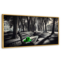 Cuadros Decorativos Canvas Revolution | Verde En Descanso | Panoramico | Portada | Marco Madera