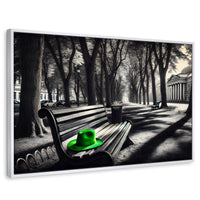 Cuadros Decorativos Canvas Revolution | Verde En Descanso | Rectangular | Portada | Marco Blanco