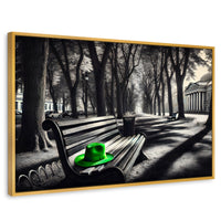 Cuadros Decorativos Canvas Revolution | Verde En Descanso | Rectangular | Portada | Marco Dorado
