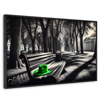 Cuadros Decorativos Canvas Revolution | Verde En Descanso | Rectangular | Portada | Marco Negro