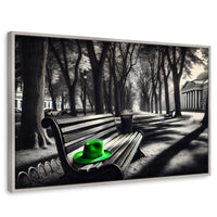Cuadros Decorativos Canvas Revolution | Verde En Descanso | Rectangular | Portada | Marco Plateado