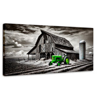 Cuadros Decorativos Canvas Revolution | Verde En La Granja | Panoramico | Portada | Marco SinMarco