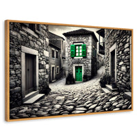 Cuadros Decorativos Canvas Revolution | Verde En La Sombra | Rectangular | Portada | Marco Madera