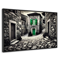 Cuadros Decorativos Canvas Revolution | Verde En La Sombra | Rectangular | Portada | Marco Negro