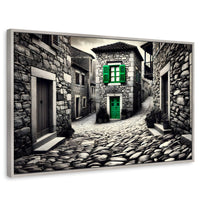 Cuadros Decorativos Canvas Revolution | Verde En La Sombra | Rectangular | Portada | Marco Plateado