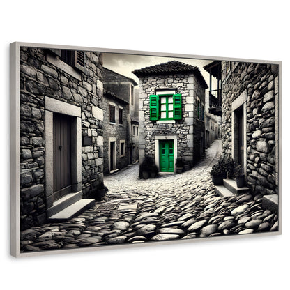 Cuadros Decorativos Canvas Revolution | Verde En La Sombra | Rectangular | Portada | Marco Plateado