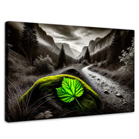 Cuadros Decorativos Canvas Revolution | Verde Silencio | Rectangular | Portada | Marco SinMarco