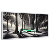 Cuadros Decorativos Canvas Revolution | Verde Y Palabras | Panoramico | Portada | Marco Dorado