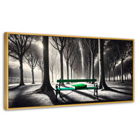 Cuadros Decorativos Canvas Revolution | Verde Y Palabras | Panoramico | Portada | Marco Madera