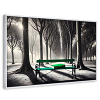 Cuadros Decorativos Canvas Revolution | Verde Y Palabras | Rectangular | Portada | Marco Blanco