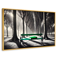 Cuadros Decorativos Canvas Revolution | Verde Y Palabras | Rectangular | Portada | Marco Dorado