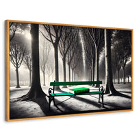 Cuadros Decorativos Canvas Revolution | Verde Y Palabras | Rectangular | Portada | Marco Madera