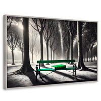 Cuadros Decorativos Canvas Revolution | Verde Y Palabras | Rectangular | Portada | Marco Plateado