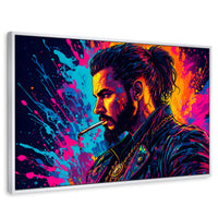 Cuadros Decorativos Canvas Revolution | Vibrante Solitario | Rectangular | Portada | Marco Blanco
