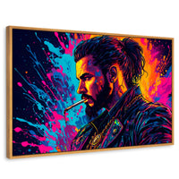 Cuadros Decorativos Canvas Revolution | Vibrante Solitario | Rectangular | Portada | Marco Madera