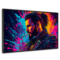 Cuadros Decorativos Canvas Revolution | Vibrante Solitario | Rectangular | Portada | Marco Negro
