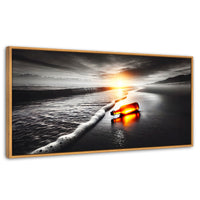 Cuadros Decorativos Canvas Revolution | Viento Y Cristal | Panoramico | Portada | Marco Negro