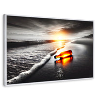 Cuadros Decorativos Canvas Revolution | Viento Y Cristal | Rectangular | Portada | Marco Blanco
