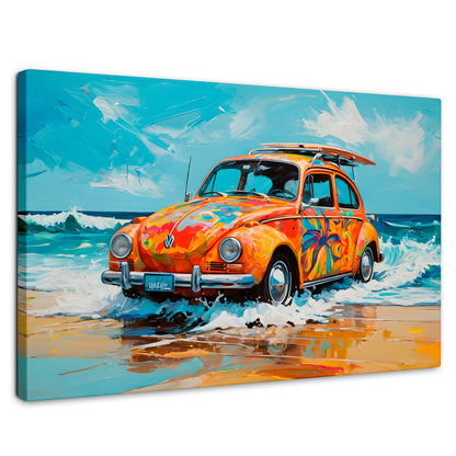 Cuadros Decorativos Canvas Revolution | Vocho Vacacional | Rectangular | Portada | Marco SinMarco