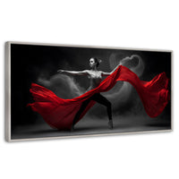 Cuadros Decorativos Canvas Revolution | Vuelo Escarlata | Panoramico | Portada | Marco Blanco