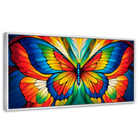 Cuadros Decorativos Canvas Revolution | Vuelo Fragmentado | Panoramico | Portada | Marco Dorado
