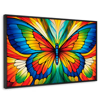 Cuadros Decorativos Canvas Revolution | Vuelo Fragmentado | Rectangular | Portada | Marco Negro