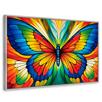 Cuadros Decorativos Canvas Revolution | Vuelo Fragmentado | Rectangular | Portada | Marco Plateado
